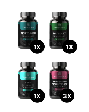 VitalHarmony 3 Mēnešu Komplekts labākam miegam